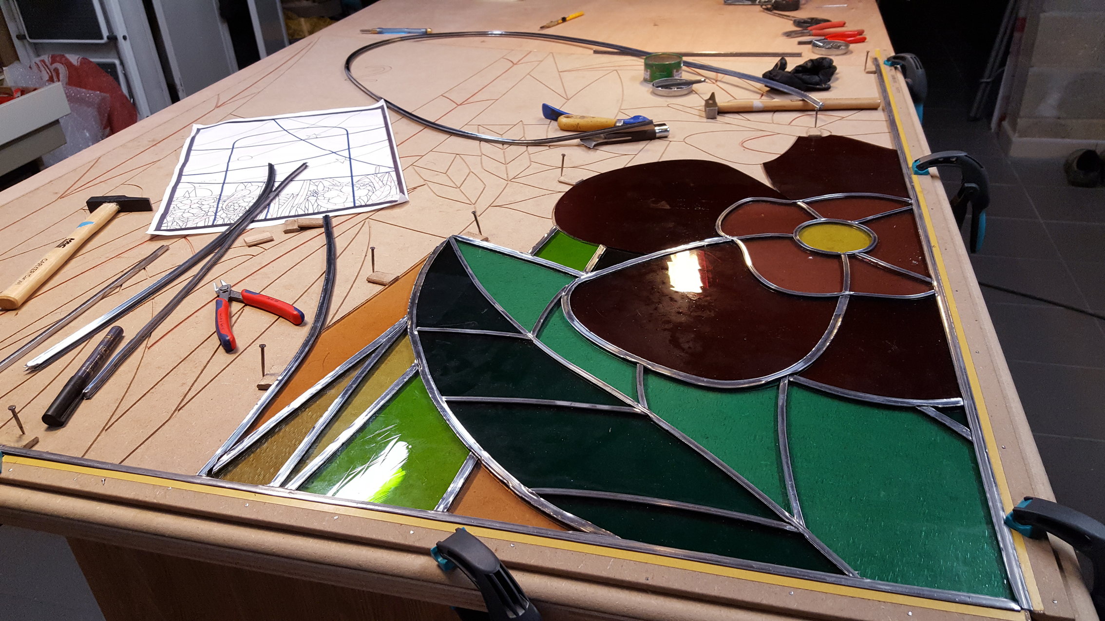 Création - Atelier de vitrail Delphine Geronazzo